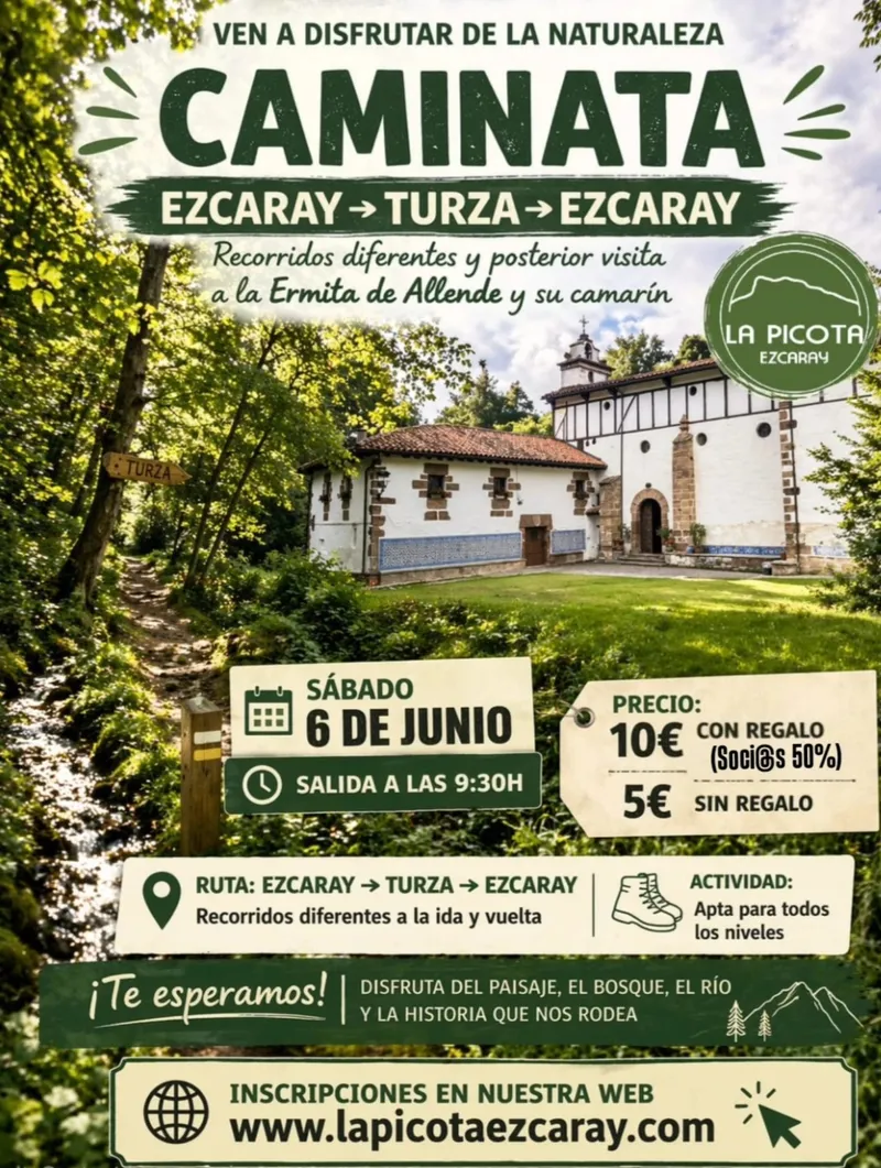 Caminata popular de Ezcaray a Turza con opciones para todos los niveles