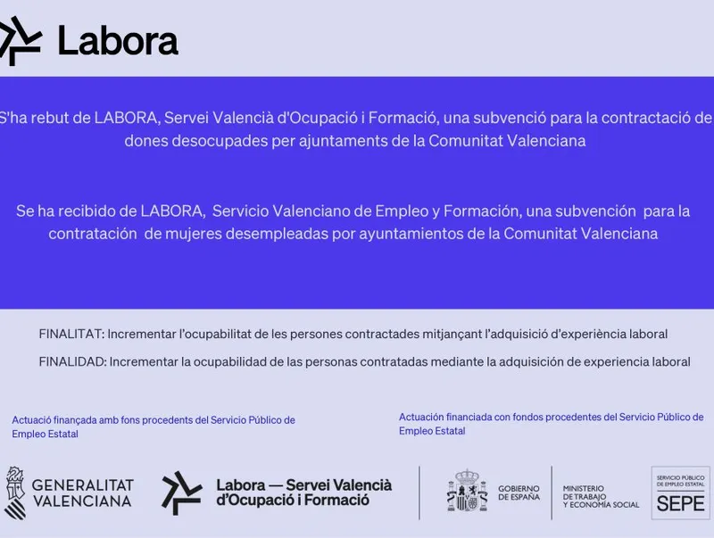 Borriol refuerza la limpieza de espacios públicos con una nueva empleada subvencionada por LABORA