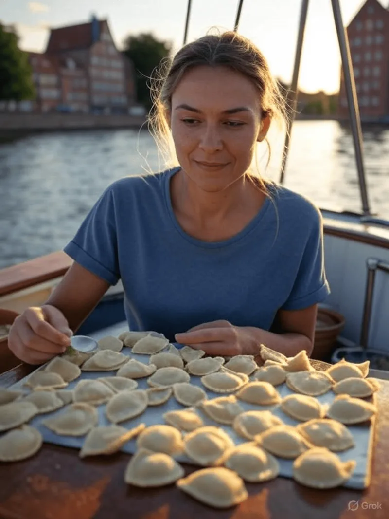 Galar Gdański ofrece una experiencia culinaria única: aprende a hacer pierogi en un crucero por el río Motława