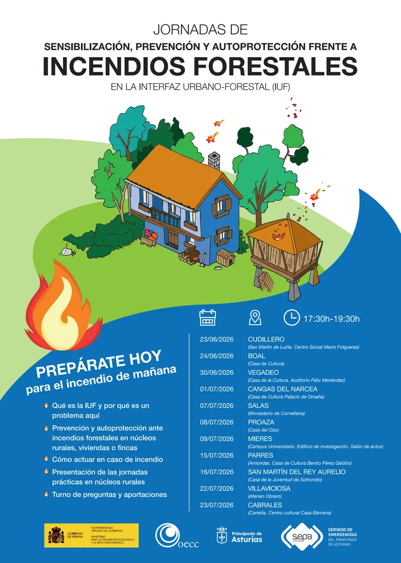 Jornadas de concienciación sobre incendios forestales en la interfaz urbano-forestal