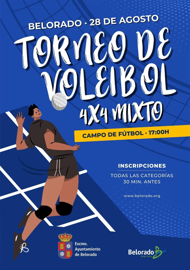 Belorado celebra un torneo de voleibol el 28 de agosto