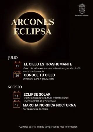 Arcones celebra el eclipse solar con un programa de actividades en julio y agosto