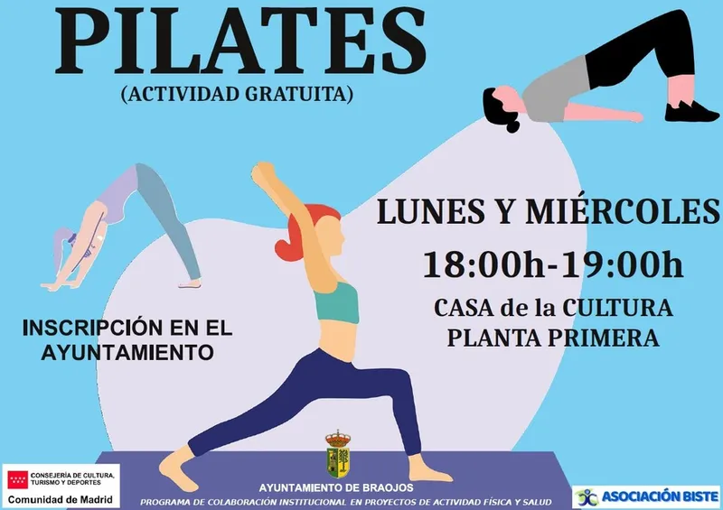 Braojos impulsa la actividad física para mayores con clases de Pilates y gimnasia