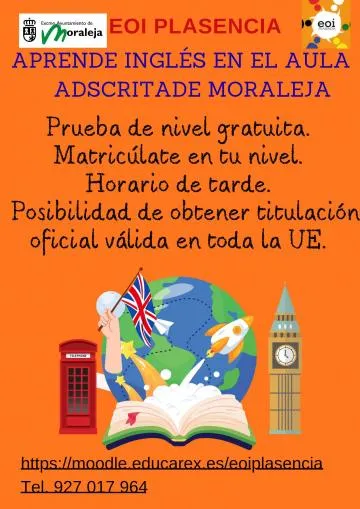 Moraleja abre el plazo de admisión para la Escuela Oficial de Idiomas