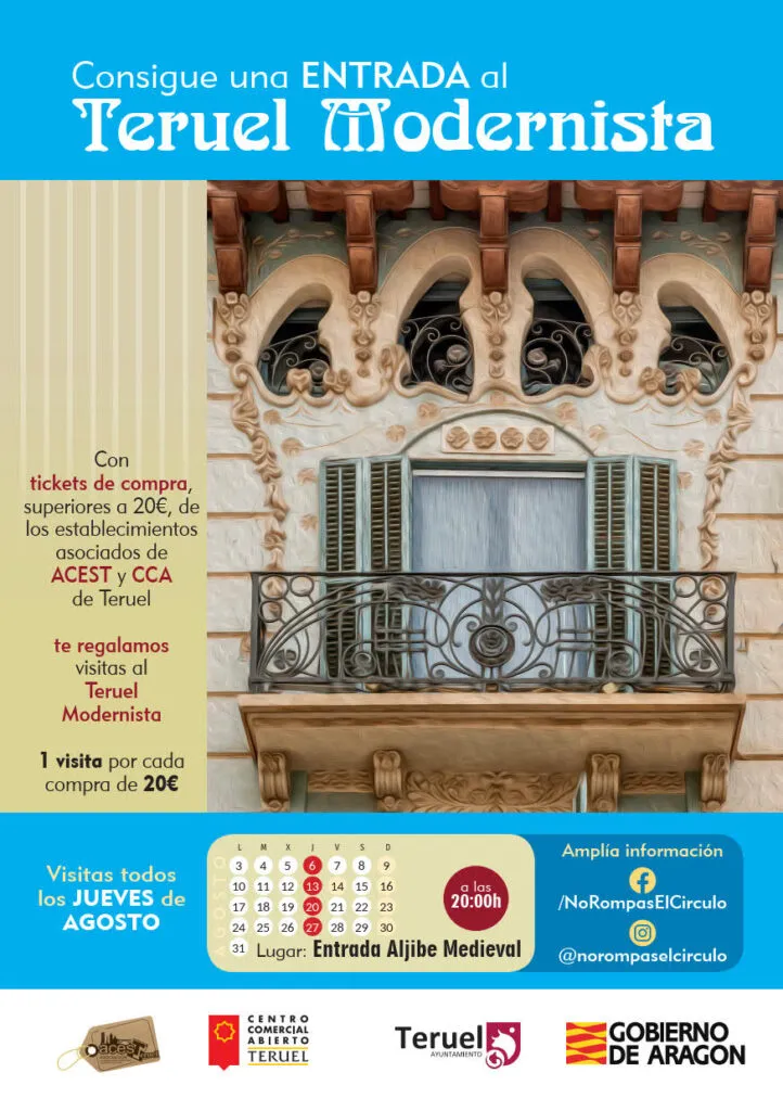 Teruel revive el Modernismo con "Jueves de compras" y una exposición en agosto