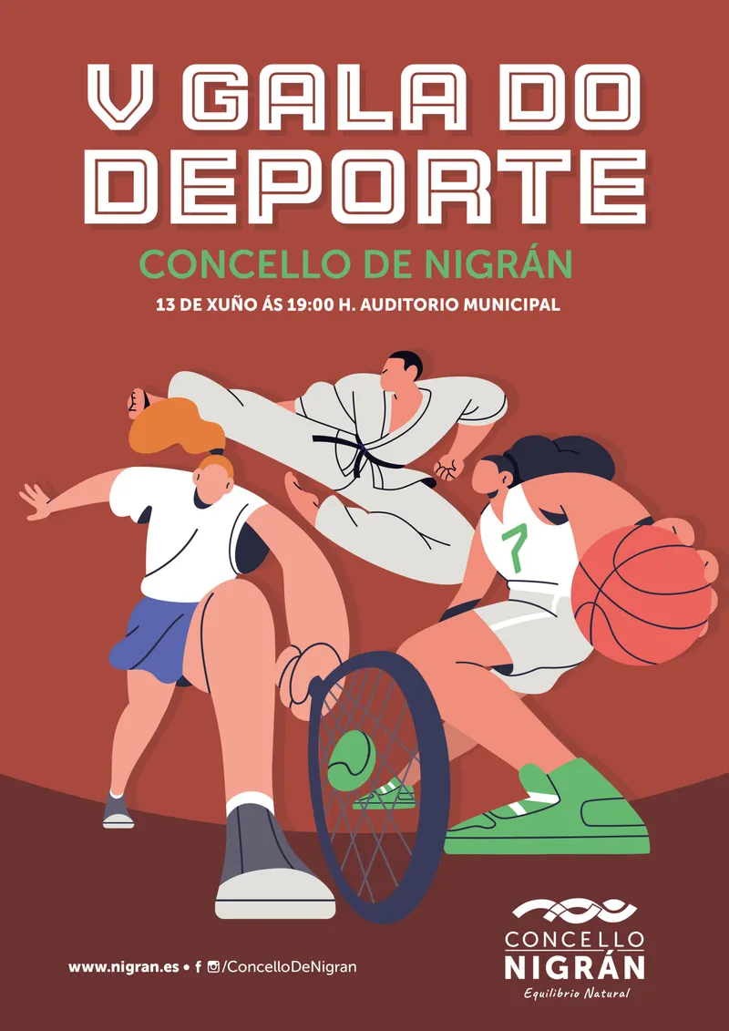 Nigrán celebra la V Gala do Deporte el 13 de junio