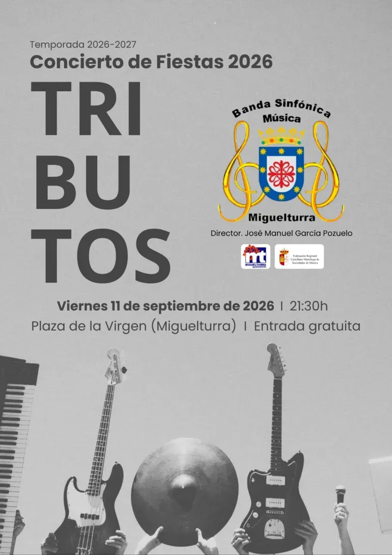La Banda Sinfónica de Miguelturra ofrece concierto gratuito en las Ferias 2026
