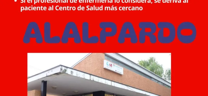 El Consultorio Médico de Alalpardo tendrá ausencia médica el 19 de agosto