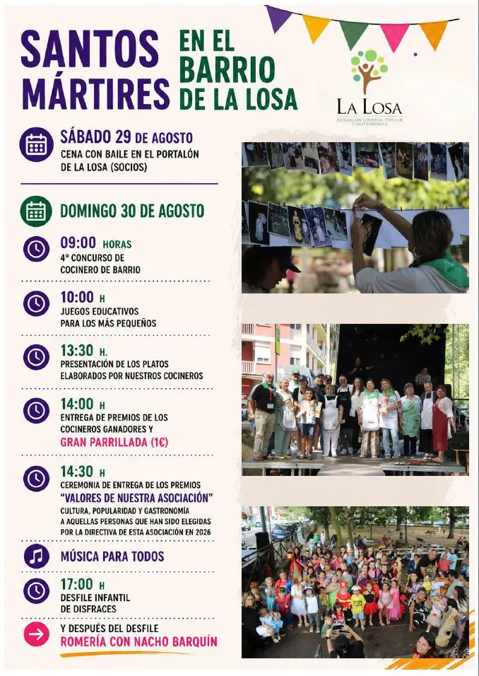 El barrio de La Losa en Cabezón de la Sal celebra sus fiestas de Santos Mártires el 29 y 30 de agosto
