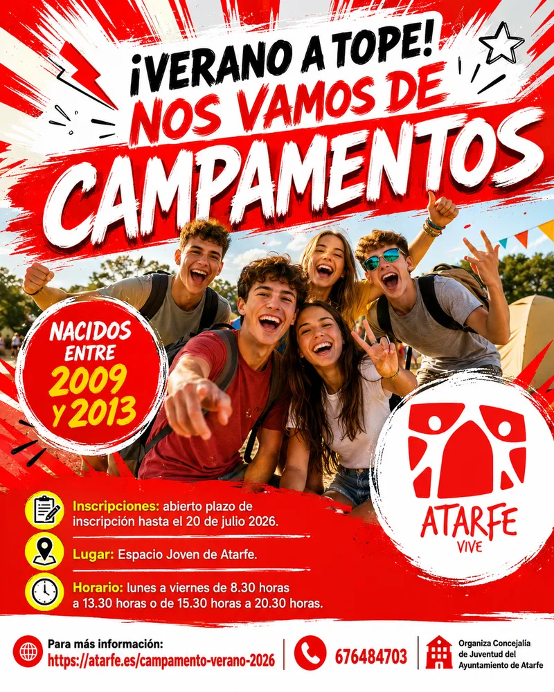 Atarfe lanza un campamento de verano en la naturaleza para jóvenes