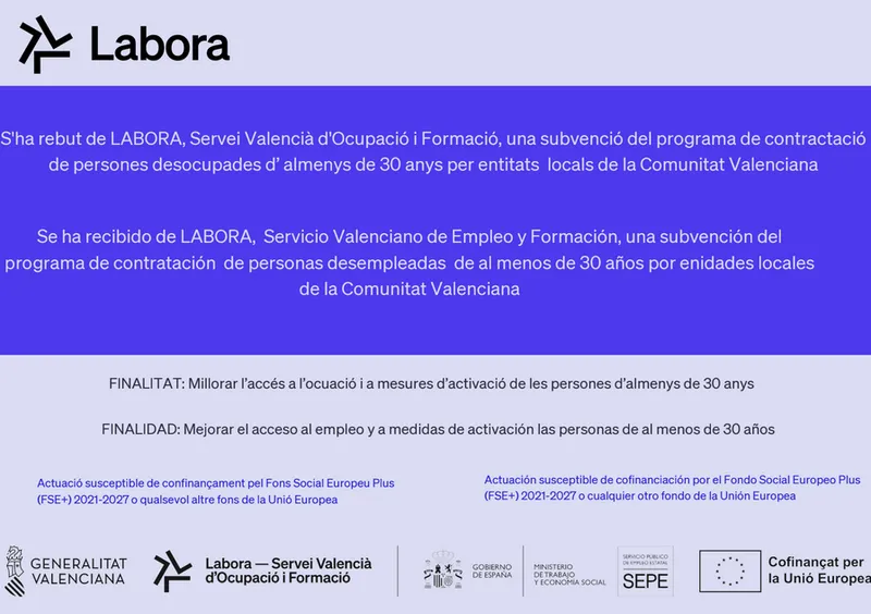 Ayódar impulsa la contratación de parados mayores de 30 años con subvención autonómica