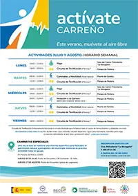 Carreño impulsa el verano saludable con 'Actívate Carreño' y actividades gratuitas al aire libre