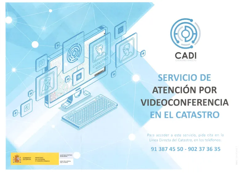 Catastro lanza un nuevo servicio de atención por videoconferencia