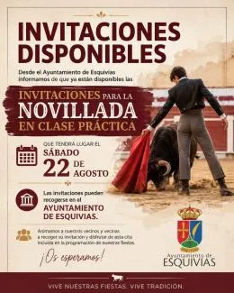 Esquivias reparte invitaciones para la novillada de sus fiestas patronales