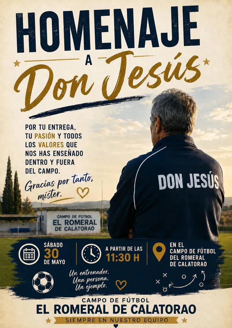 Calatorao rinde homenaje a Don Jesús en un emotivo acto