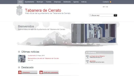 Tabanera de Cerrato estrena portal municipal para informar a sus vecinos