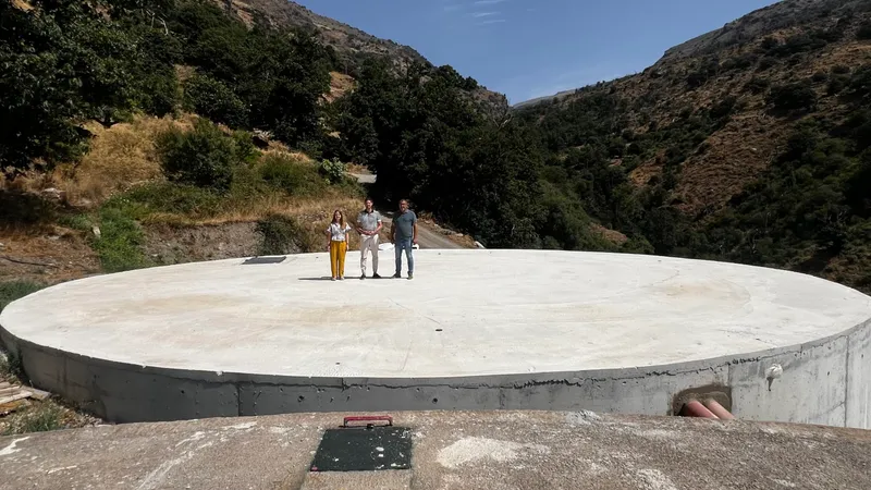 Lanjarón mejora su suministro de agua con un nuevo depósito de un millón de litros