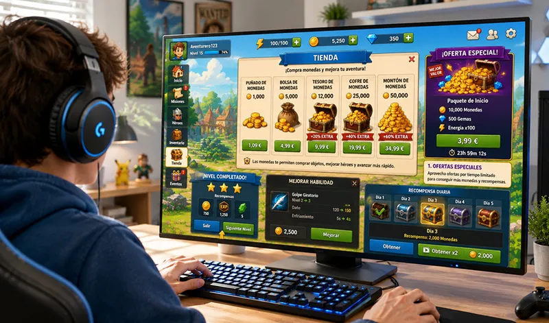 Junta de Andalucía advierte sobre riesgos en compras de videojuegos