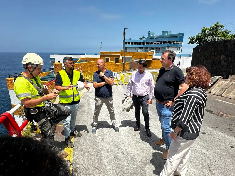 Tacoronte avanza en la contención de la ladera de Mesa del Mar para garantizar la seguridad