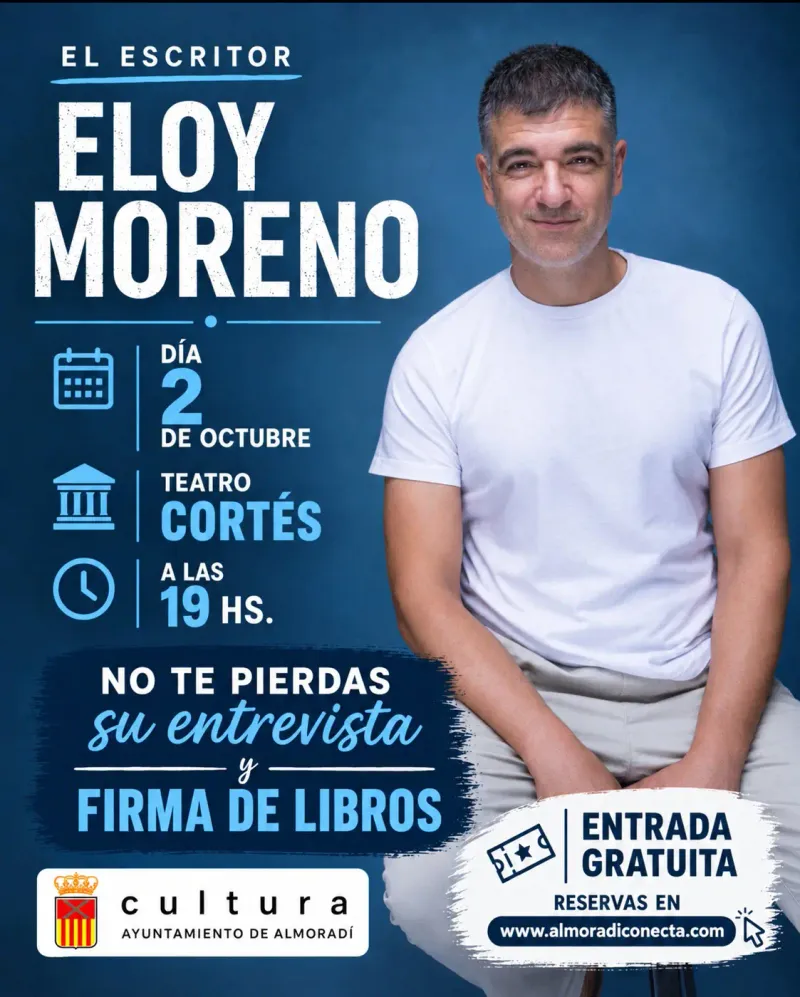 Eloy Moreno protagoniza un encuentro literario en Almoradí
