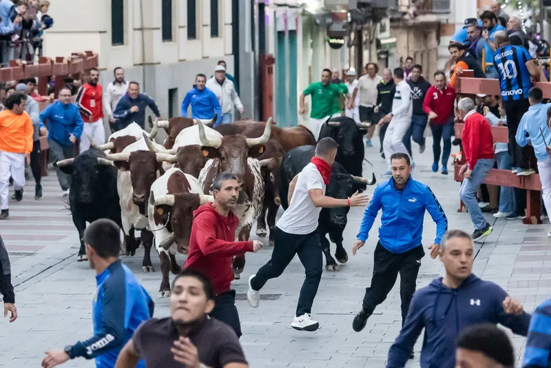 Dos corredores contusionados en el segundo encierro de las Ferias de Guadalajara