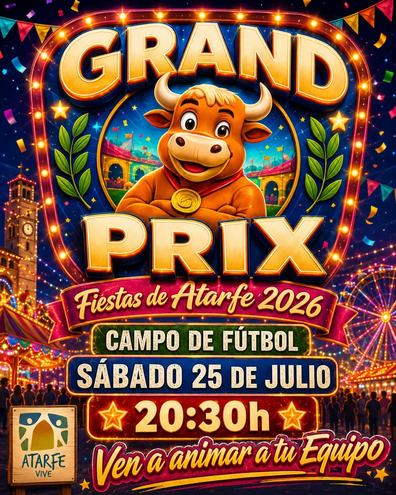 El Grand Prix de las Fiestas de Atarfe promete diversión y emoción en el Campo de Fútbol