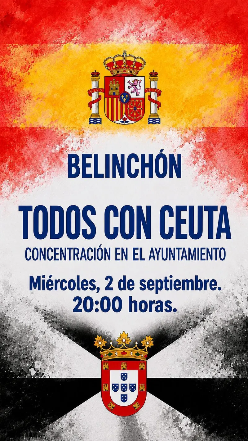 Belinchón convoca una concentración en apoyo a Ceuta