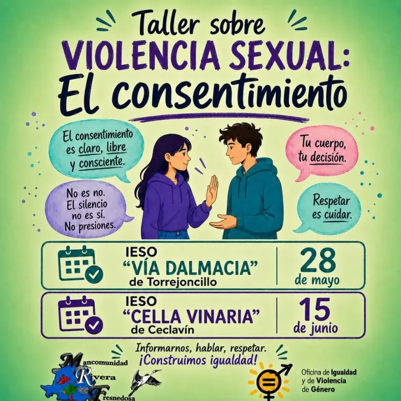 Ceclavín acoge un taller sobre violencia sexual en el IESO "Cella Vinaria"