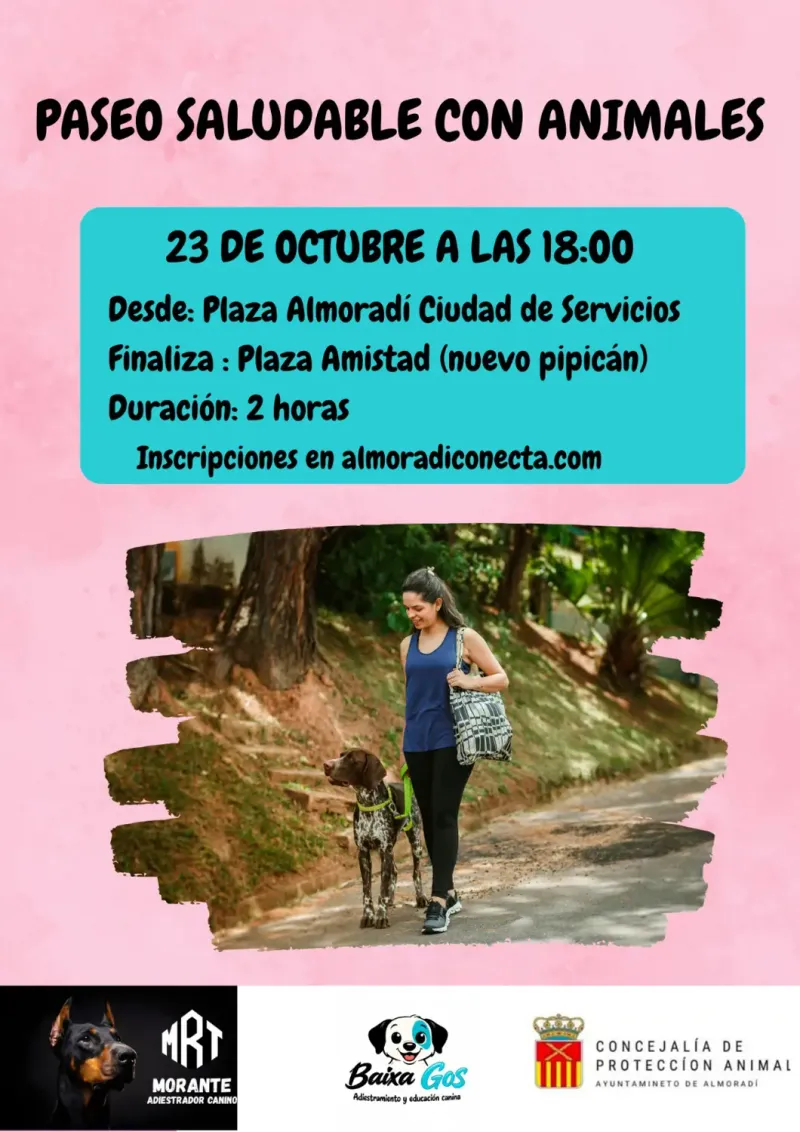 Almoradí organiza paseos saludables con animales en octubre