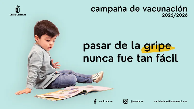 Campaña de vacunación contra la gripe y COVID-19 en Castilla-La Mancha hasta marzo