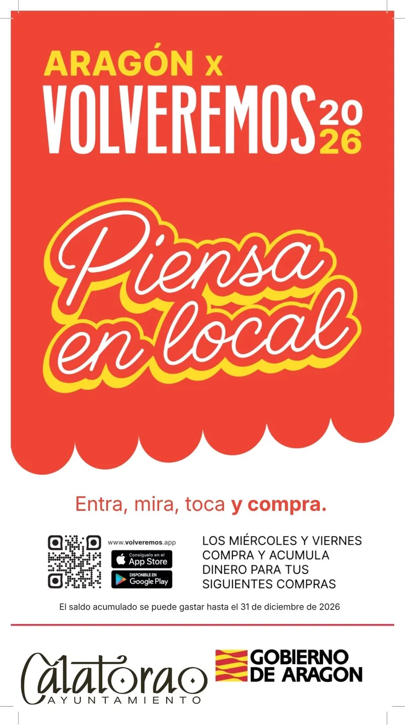 Calatorao impulsa el comercio local con el programa 'Volveremos'