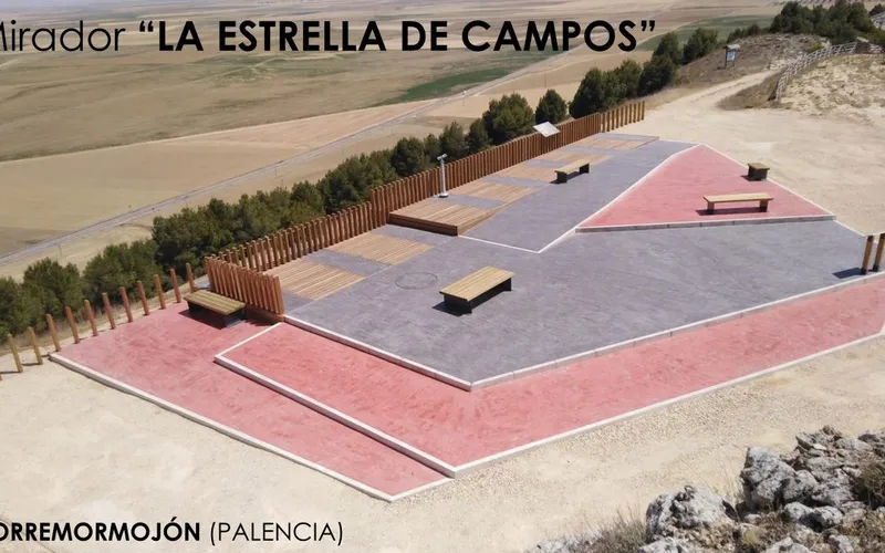 Torremormojón estrena el mirador 'La estrella de Campos' para disfrutar del paisaje