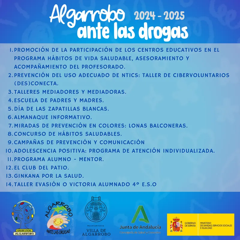 Algarrobo lanza un programa para la prevención del consumo de drogas