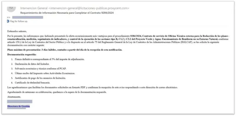 Alerta en Benidorm: Ayuntamiento advierte sobre campaña de phishing contra proveedores