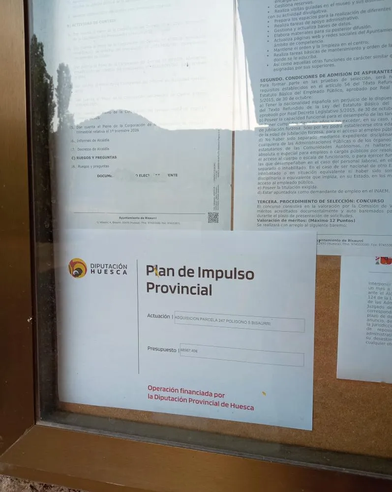 Bisaurri adquiere terreno para viviendas de nuevos pobladores con ayuda provincial