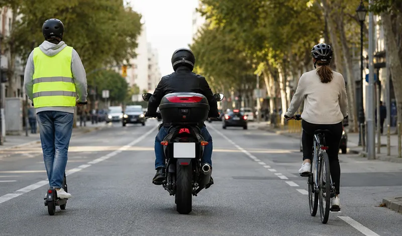 Andalucía actualiza normas de circulación para VMP, ciclistas y motoristas