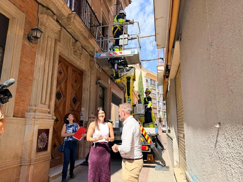 Lorca refuerza la seguridad del casco antiguo con una revisión de fachadas previa a la Feria