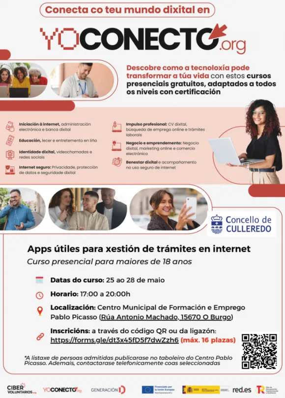 Culleredo lanza un curso gratuito sobre apps para trámites online
