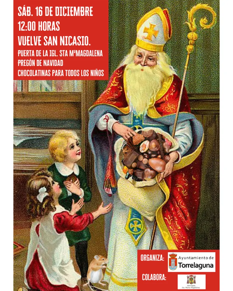 Torrelaguna celebra la Navidad con el regreso de San Nicasio y dulces para los niños