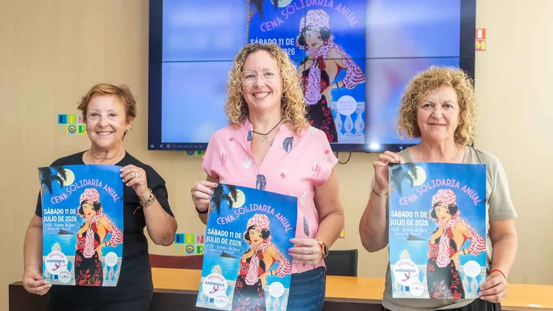 Anémona Benidorm organiza su Cena de Verano Solidaria para recaudar fondos contra el cáncer de mama