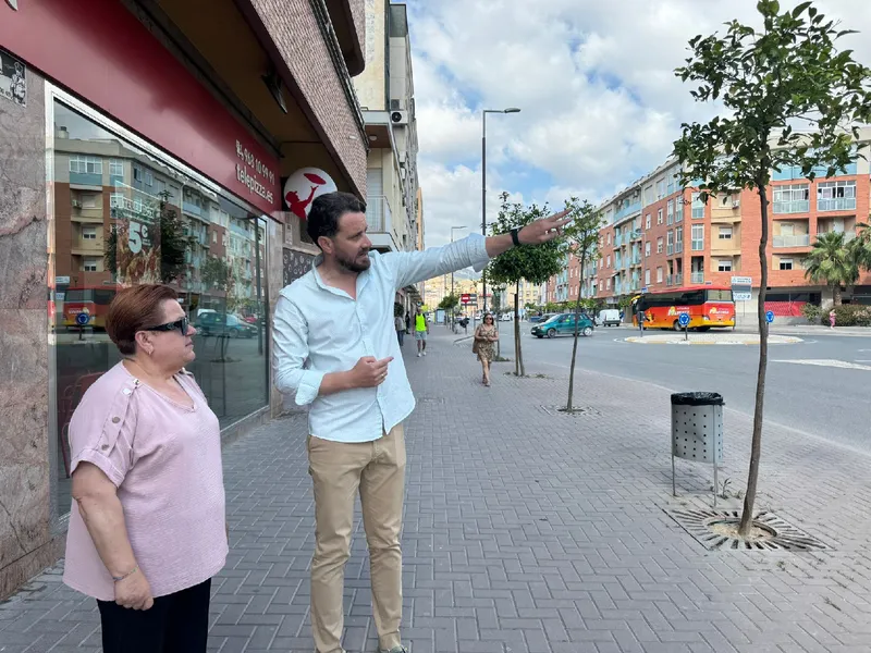 Lorca renueva la iluminación de la Avenida de Europa con 60 nuevas luminarias eficientes