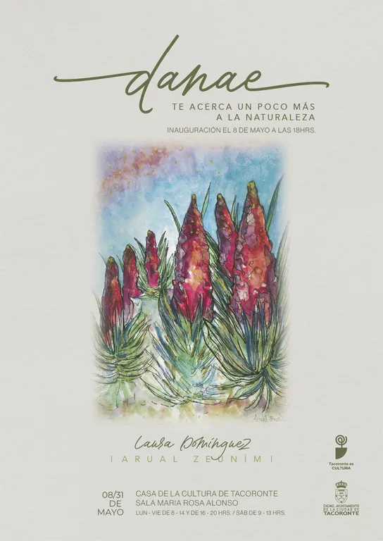 Exposición pictórica 'Danae' de Laura Domínguez en la Casa de la Cultura