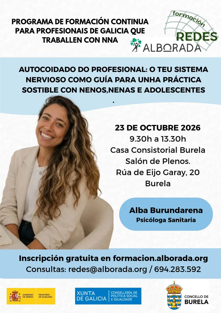 Burela acoge una formación sobre el autocuidado para profesionales que trabajan con menores