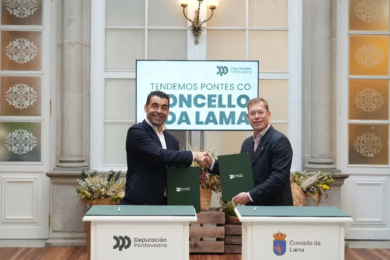 La Diputación de Pontevedra financia íntegramente la humanización de calles en A Lama con 600.000 euros