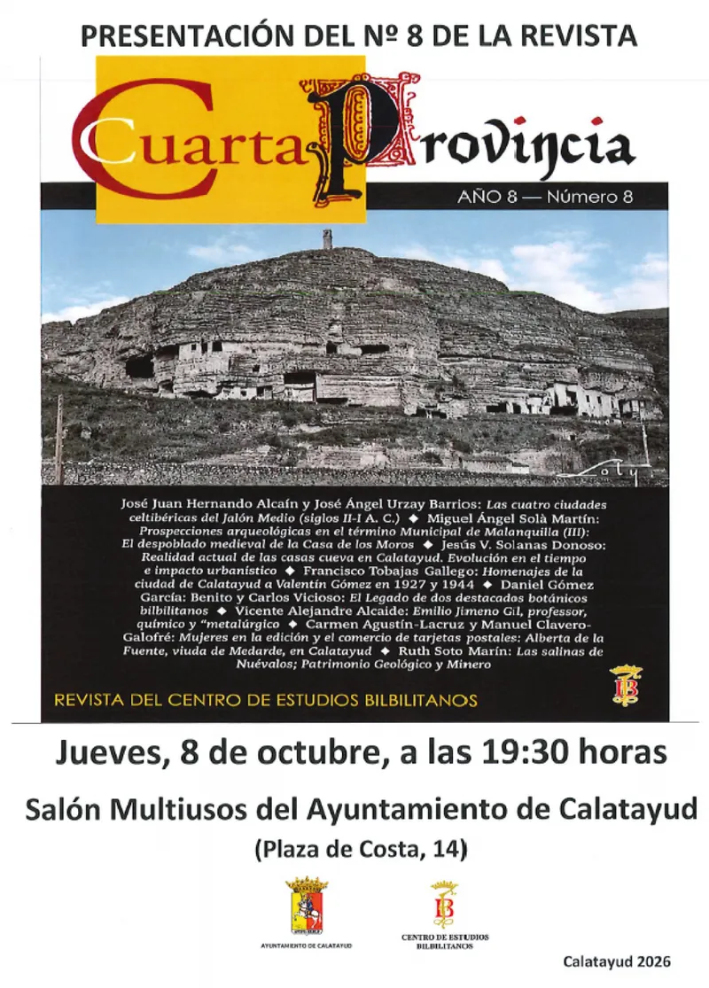 Presentación de la revista 'Cuarta Provincia' en Calatayud