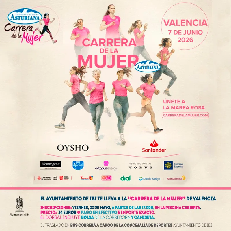 Ibi abre inscripciones para la Carrera de la Mujer 2026