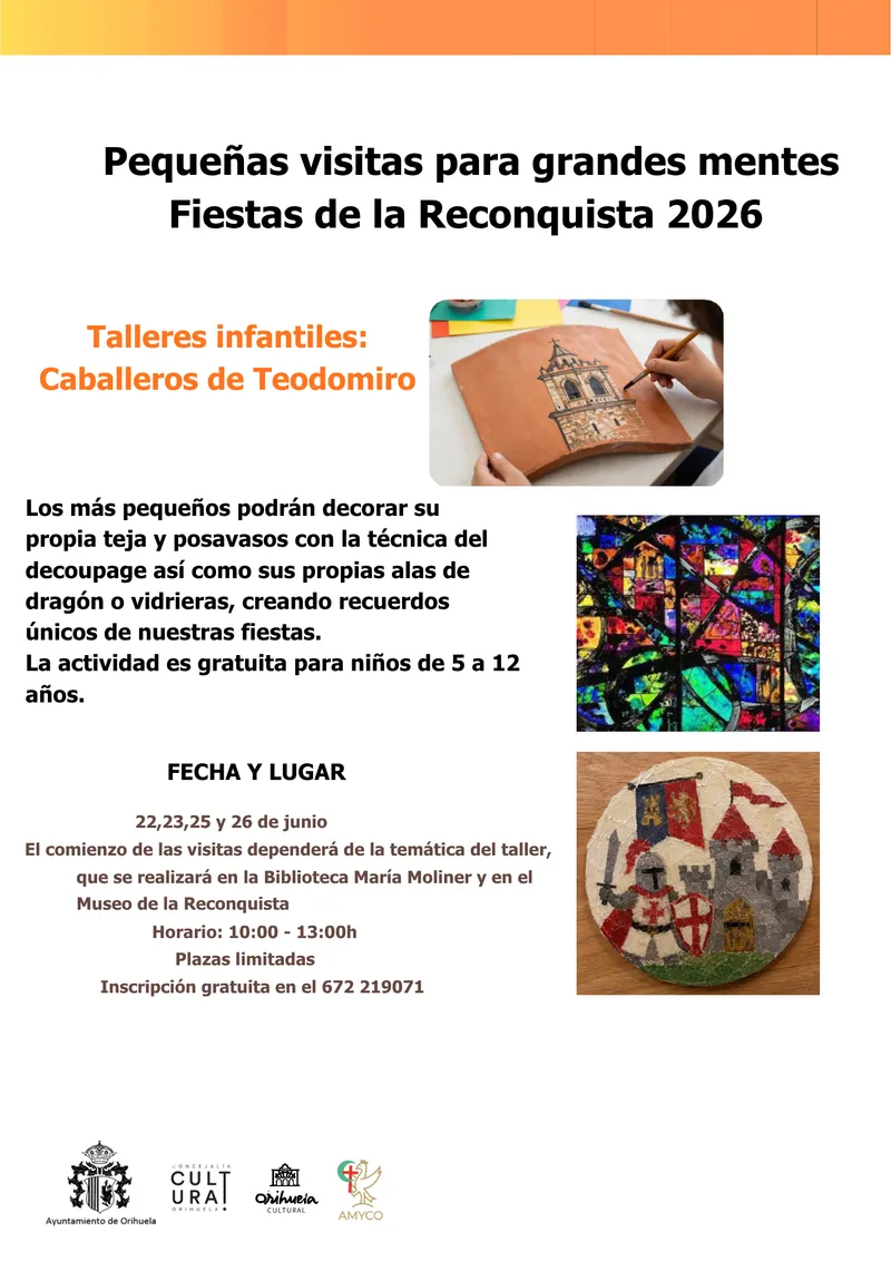 Orihuela acerca la historia medieval a los niños con talleres gratuitos