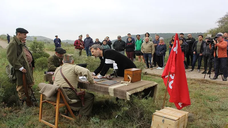 La Sierra de Alcubierre revive la historia con la VIII Trinchera Viviente de la Ruta Orwell