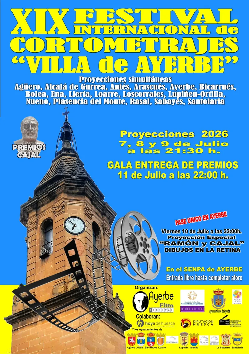 Ayerbe celebra la XIX edición del Festival de Cortometrajes Villa de Ayerbe