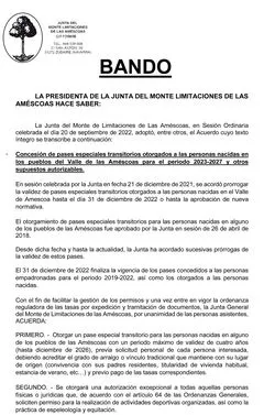 La Junta del Monte de Améscoa regula pases especiales y autorizaciones para actividades